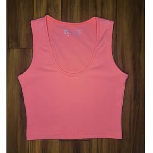 Zyia Active coral pink cropped workout tank - XS